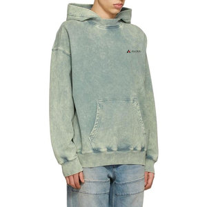 Sudadera con Capucha para Hombre, 100% Algodón, Lavado Ácido, Logotipo Serigrafiado en la Parte Delantera, Diseño con Bolsillo, Transpirable, Ecológica, Corte Regular, 2 Piezas - Product Image 4