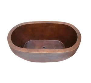 Meilleure vente Baignoire lourde en cuivre faite à la main Baignoire à double paroi Nouvelle forme Vente en gros Fabricant Vente directe d'usine - Product Image 2