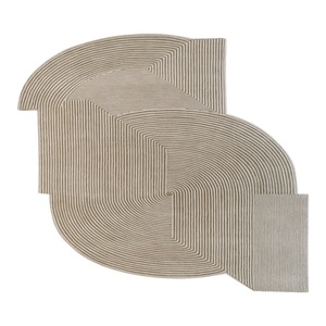 High Pile New Zealand Wool <b>Abstract</b> Modern Non-Slip Thick Hand Tufted Latex and <b>Canvas</b> Backing Area Rugs - Product Image 1