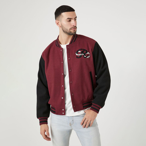Veste universitaire de haute qualité pour hommes et logo personnalisé, veste universitaire tendance avec logo brodé personnalisé pour homme - Product Image 5