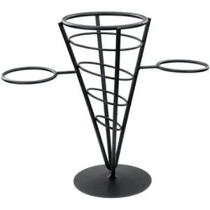 Metal Household Ice Cream Holder Black Shelf for Food <b>Contact</b> Cone Display Rack for Decorative Items Sale - Product Image 1