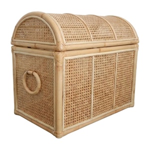 High Quality Large Rattan Toy Chest Kids Furniture Kids Room Woven Wicker Storage Trunk Factory Price Wholesale Hot Sale - Product Image 1
