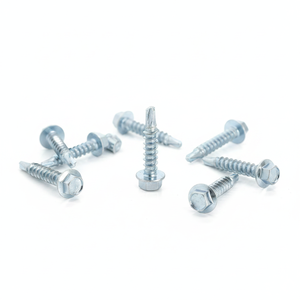 Tornillos de Acero al Carbono con Cabeza Hexagonal, Galvanizados en Zinc, Rosca Gruesa, Clase 4.8 y 6.8 Pulgadas - Product Image 1