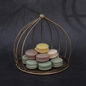 Jaula de pájaros colgante de latón para banquetes, decoración de mesa de postres y bandeja para servir cupcakes - Product Image 3