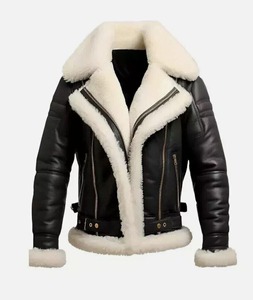 Veste en cuir et fourrure tendance avec des matériaux de qualité supérieure, style hiver moderne et fabrication ODM - Product Image 1