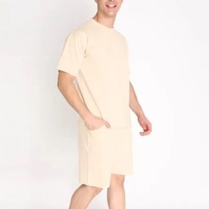 Ensemble deux pièces tendance 2026 pour hommes – Maillot et short de football en coton jersey – Disponibilité en gros – Survêtement unisexe - Product Image 5