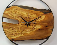 Horloge murale décorative en résine époxy standard de qualité supérieure pour la maison, idéale pour le salon, la chambre ou le bureau – Inde