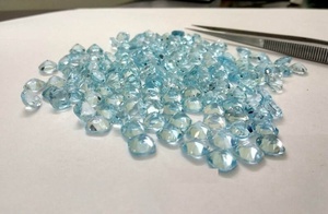 Topacio Azul Cielo Natural, Gema Suelta con Corte Cojín y Facetas, Ofertas al por Mayor, Precio de Fabricante para Fabricación de Joyas - Product Image 4