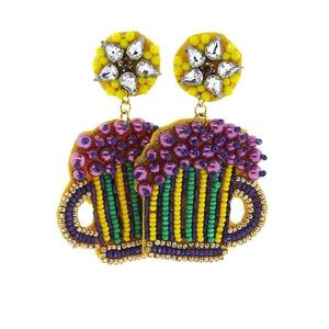 Elegantes pendientes colgantes hechos a mano con cuentas, ligeros, ideales para fiestas, al mejor precio. - Product Image 4