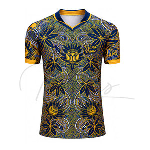 Camiseta de Rugby Sublimada de Alta Calidad, Personalizada, para Hombre, OEM, Profesional, Transpirable, de Secado Rápido, Manga Corta, Antibacteriana - Product Image 1