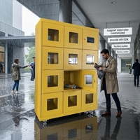 Máquina Expendedora Inteligente de Alquiler de Paraguas Compartidos, Autoservicio 24H, Pago con Código QR, Resistente a la Intemperie, de Acero Inoxidable