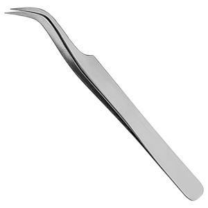 Pince à cils professionnelle incurvée de qualité export, outil applicateur de cils à pointe fine pour cils individuels, classiques et volume - Product Image 1