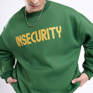 Sweat-shirts unisexe à col rond en molleton épais 100 % coton, haute qualité, personnalisables, couleur unie, faible MOQ, marque indépendante - Product Image 2
