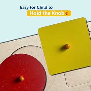 Mini Hojas Montessori, Juguetes para Bebés, Rompecabezas Coloridos de 3 Formas, Juguetes para Bebés de 6 a 12 Meses, 1, 2 y 3 Años - Product Image 5