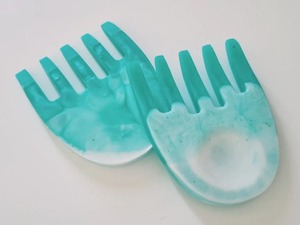 Customized Size Color Resin Salad Servers Spoon Fork <b>Set</b> High Quality Handmade FAIZA CRAFT Dishwasher <b>Microwave</b> Oven Safe Home - Product Image 6