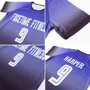 เสื้อฟุตบอลผู้ชายพิมพ์ลายซิลค์สกรีนครึ่งหน้า ระบายอากาศได้ดี น้ำหนักเบา แห้งเร็ว ผลิตจากโพลีเอสเตอร์ 100% สำหรับทีมฟุตบอลยุโรป แบบสั่งทำพิเศษ - Product Image 5