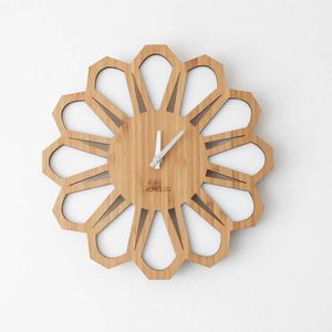 Nordic Geometric <b>3D</b> Wood Layered <b>Wall</b> <b>Clock</b> Round Silent Non Ticking Quartz <b>Wall</b> <b>Clock</b> Modern Art Craft Decorative <b>Wall</b> Hanging - Product Image 3