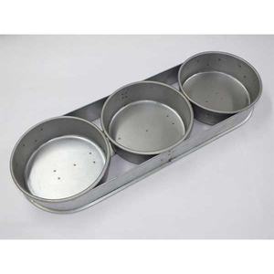 Meilleures Plaques de Cuisson Rondes de 0,5 kg pour Usage Industriel et Commercial, Résistantes au Four et Lavables, Lot de 3 en Vente - Product Image 1