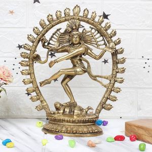 Artesanías de Bronce Radhe Enterprises, Estatua de Nataraja de Bronce Panchaloha GANGESWAVE de Lujo Personalizada, Hecha a Mano y Ecológica - Product Image 2