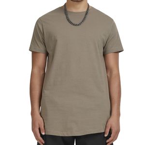 T-shirt en coton 200 GSM personnalisé en gros, OEM ODM, pour homme, coupe ample, col rond, couleur unie, décontracté, manches courtes - Product Image 4