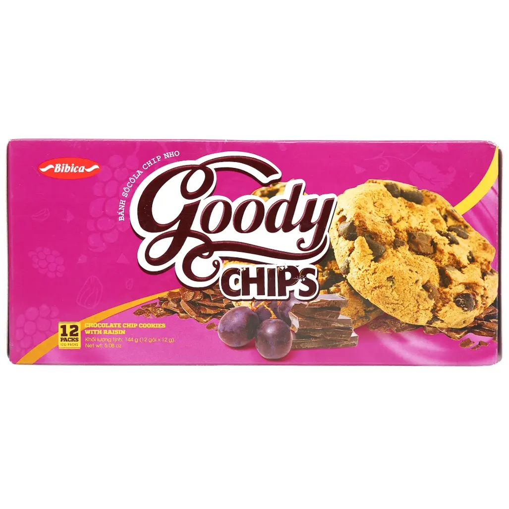 GOODY CHOCOLATE CHIP COOKIES RAISIN 144G/チョコレートチップビスケット/卸売チョコレートチップクッキー