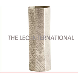 Silver Color Tall Flower <b>Vase</b> Aluminum Metal Decorative Gifting Item Table Top Luxury Design High Quality <b>Unique</b> Classic <b>Vase</b> - Product Image 4
