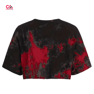 Customized Printing Body Fit Crop <b>Tops</b> for Women's Summer Daily Wear Premium Quality Short Sleeves Printed <b>Cropped</b> Tee Shirt - Product Image 2