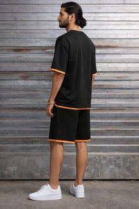 Custom Logo Men Oversized T-Shirt & Shorts <b>Set</b> Premium 100% Cotton Breathable Summer Co-Ord Streetwear - Product Image 6