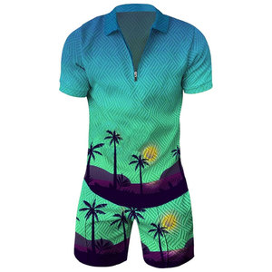 Polyester Material Men Sublimation <b>Short</b> <b>Set</b> Cotton Breathable Trendy O-Neck <b>Top</b> New Fashionable Sublimation <b>Short</b> <b>Set</b> For Men - Product Image 6