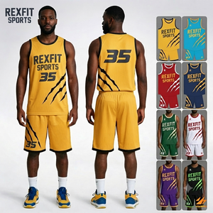 Breathable Edge-to-Edge Dye Sublimated Basketball Jersey Shorts Set | 180GSM <b>Elite</b> Performance Mesh, Custom Logo | USA Sizes - Product Image 4