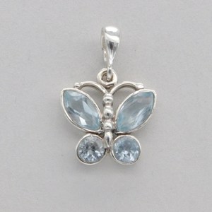 Pendentif croix en argent sterling 925 avec serti en lapis-lazuli, bijoux religieux chrétiens unisexes - Product Image 2