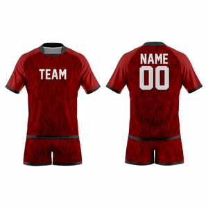 ชุดเสื้อฟุตบอลแบบซับลิเมชั่น ระบายอากาศได้ดี ซับเหงื่อ ไซส์พลัส แบบสั่งทำได้ สำหรับทุกเพศ แขนสั้น พิมพ์ลายแบบซับลิเมชั่น สำหรับฝึกซ้อมทีม - Product Image 5