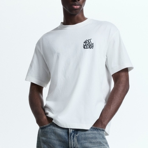 Camiseta Casual de Verano 100% Algodón, Personalizable con Logotipo, Cuello Redondo, Hombros Caídos, Manga Corta - Product Image 1