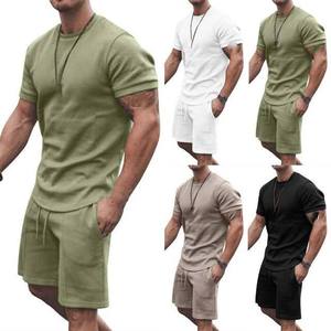 Conjunto Deportivo de Verano para Hombre, Camiseta y Pantalones Cortos, Estilo Urbano, Tallas Grandes, de Pakistán, Marca Privada - Product Image 5