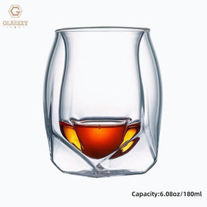 High Borosilicate <strong>Glass</strong> Shot <strong>Glass</strong> Double Wall Whiskey <strong>Glass</strong> clear Lead-free <strong>Coffee</strong> Mug - Product Image 2