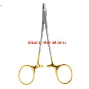 BISONS Portaagujas Oftálmico Manual Derf, Instrumento Quirúrgico de Acero Inoxidable, Portaagujas Oftálmico de Alta Calidad con Certificación CE - Product Image 3