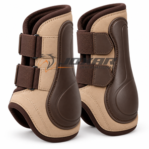 Bottes de brossage pour l'entraînement des chevaux avec tissu résistant, rembourrage doux et fermetures ajustables sécurisées pour une utilisation quotidienne pratique - Product Image 4