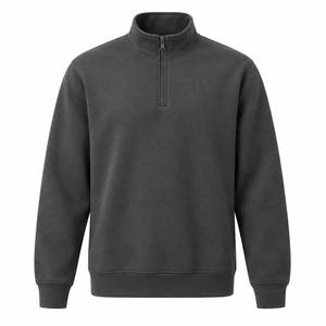 Sudadera de Forro Polar con Cierre de Cremallera al por Mayor para Hombre, con Logotipo Personalizado, Informal, para Invierno - Product Image 2