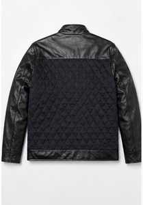 Veste pour homme Champ King en cuir de mouton et matelassée avec poches et fermeture éclair - Product Image 6