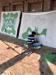 Salon laine tapis tapis décor à la maison utiliser à bas prix de haute qualité tufté à la main moderne motif floral PET friendly à vendre - Product Image 5