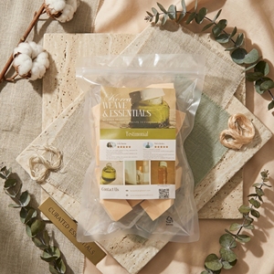 [K-ESSENTIALS] Éponge de maquillage jetable hygiénique beige, portable, multi-usages, ensemble de tampons cosmétiques - Product Image 5