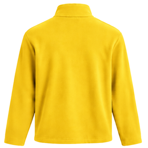 <b>Half</b> <b>Zip</b> Micro Fleeces Yellow Textured Fleece Pullover Long Sleeve Stand Collar Casual <b>Sweatshirt</b> Wholesale Apparel for <b>Men</b> Tops - Product Image 2