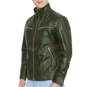 <b>Smart</b> <b>Men</b> Leather <b>Jacket</b> With Stylish Front Pattern <b>For</b> Elegant Leather Winter <b>Jacket</b> Fashion Wear - Product Image 6