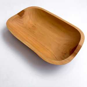Bol de service en bois de haute qualité, fabriqué à la main par les meilleurs artisans, poli, écologique, design classique, artisanat en bois pour le service des aliments et les cadeaux - Product Image 6