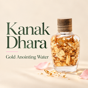 Agua de Aniación Premium en Envase de Vidrio Soplado a Mano con Escamas Doradas, para Uso Religioso, Pooja y Ceremonias Espirituales - Product Image 2