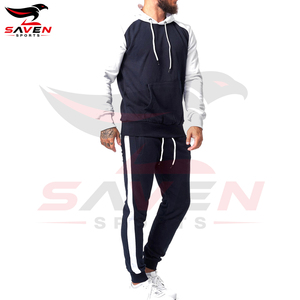 Chándal Deportivo para Hombre, Estilo Pullover, Azul y Blanco en Contraste, Corte Regular, Manga Larga, Superventas - Product Image 3