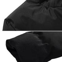 Veste d'hiver pour homme à capuche, chaude, coupe-vent, parka grande taille, vêtement décontracté, fermeture éclair, forme élancée, tissu tricoté épais