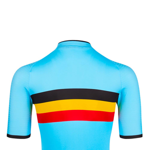 Maillot de cyclisme homme en polyester respirant à séchage rapide, motif uni, personnalisable avec nom d'équipe, manches courtes, collection 2026 – Offre Spéciale - Product Image 5