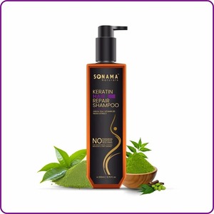 Shampoo réparateur pour cheveux à la kératine de qualité supérieure pour cheveux secs et abîmés, nourrissant, fortifiant, lissant et anti-frisottis - Product Image 5