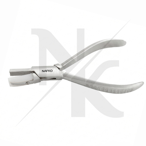 Pince à former en V multifonction Nafko NK-8243 de haute qualité, 140 mm, en acier inoxydable, avec mâchoires en nylon dentelées et poignée moulée en plastique - Product Image 5